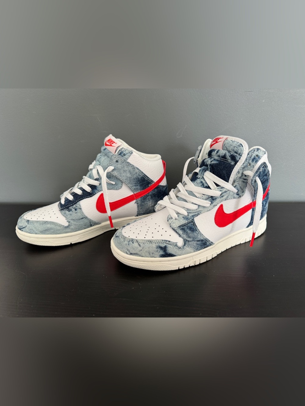 Nike Dunk High Women's Size 8 Multi-Color/Habanero Red-White DV2181-900